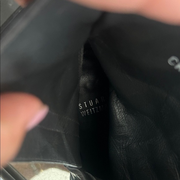 Stuart Weitzman Black Patent Leather Ankle Boots - Picture 2 of 13